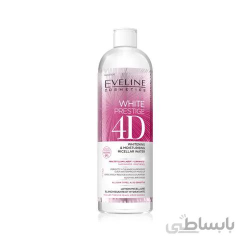 میسلار واتر روشن کننده و مرطوب کننده اولاین حجم 400 میل EVELINE WHITE PRESTIGE 4D