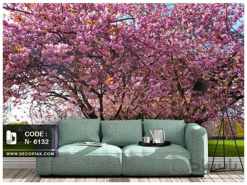 پوستر دیواری طبیعت کد N-6132 طرح شکوفه بهاری