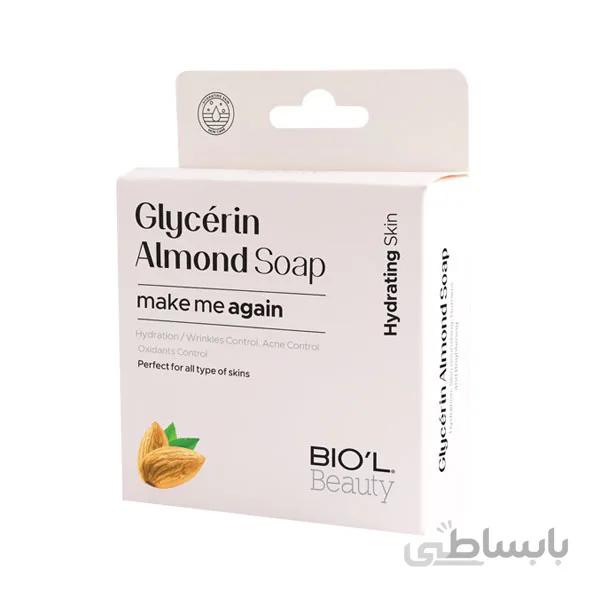 صابون آرایش پاکن گلیسرینه بادام بیول، روشن کننده، انواع پوست ۱۰۰ گرم