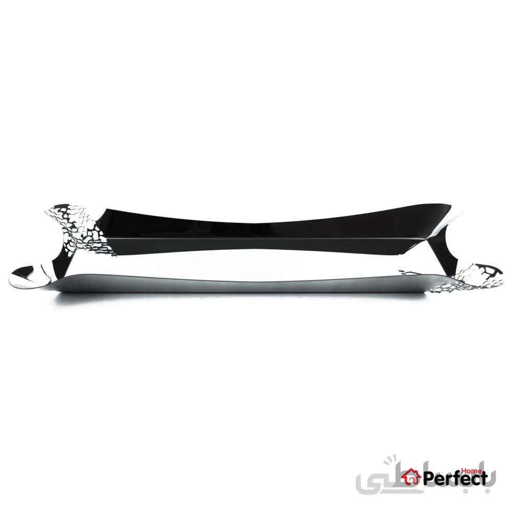 سینی استیل رولت خوری ۲ گل براق Perfect home کد ۲-۹۱۸۱