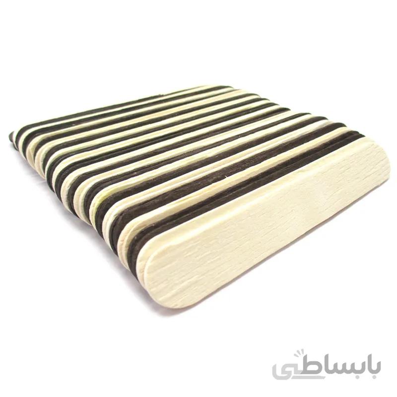 چوب بستنی خانه سازی اعلا طول 13 سانتیمتر عرض 18 میلیمتر بسته 42 عددی