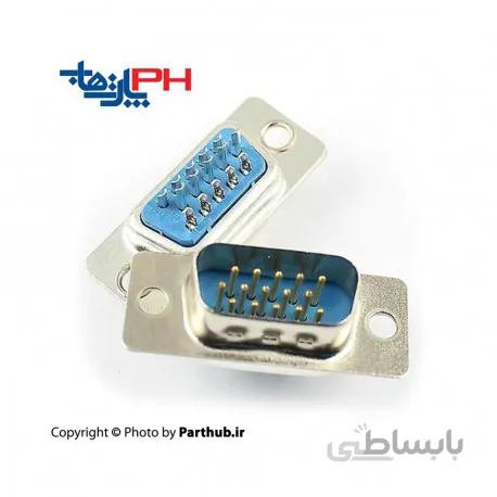 D-Sub سرکابلی (solder) سه ردیفه (HD) نر 15 پین