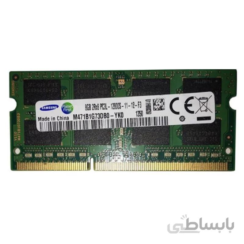 رم لپ تاپ سامسونگ مدل DDR3 12800s MHz PC3L ظرفیت 8 گیگابایت