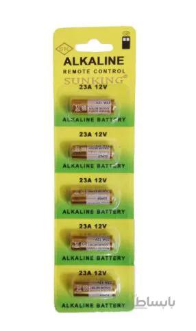 باتری ریموت 23A پنج عددی سان کینگ Sunking alkaline ا Sunking alkaline 23A