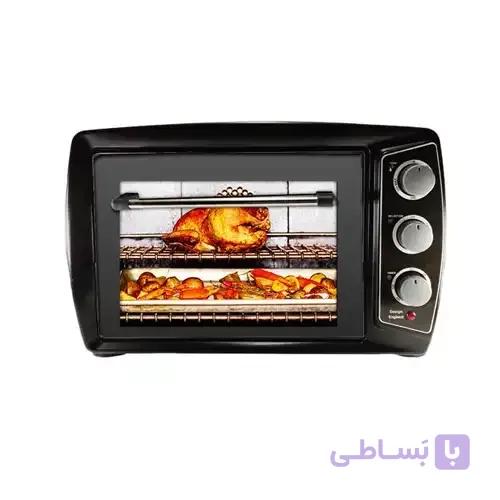آون توستر 60 لیتری سیلور WOODKING