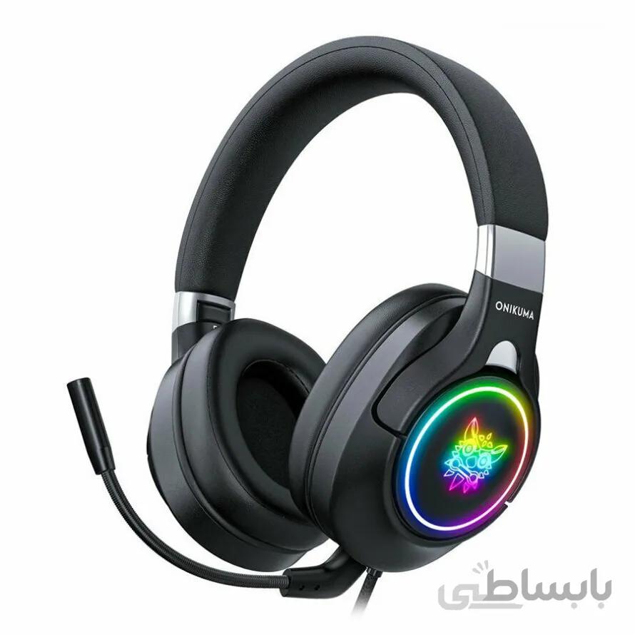 هدست گیمینگ اونیکوما K15 ا ONIKUMA K15 Wired RGB Gaming Headset