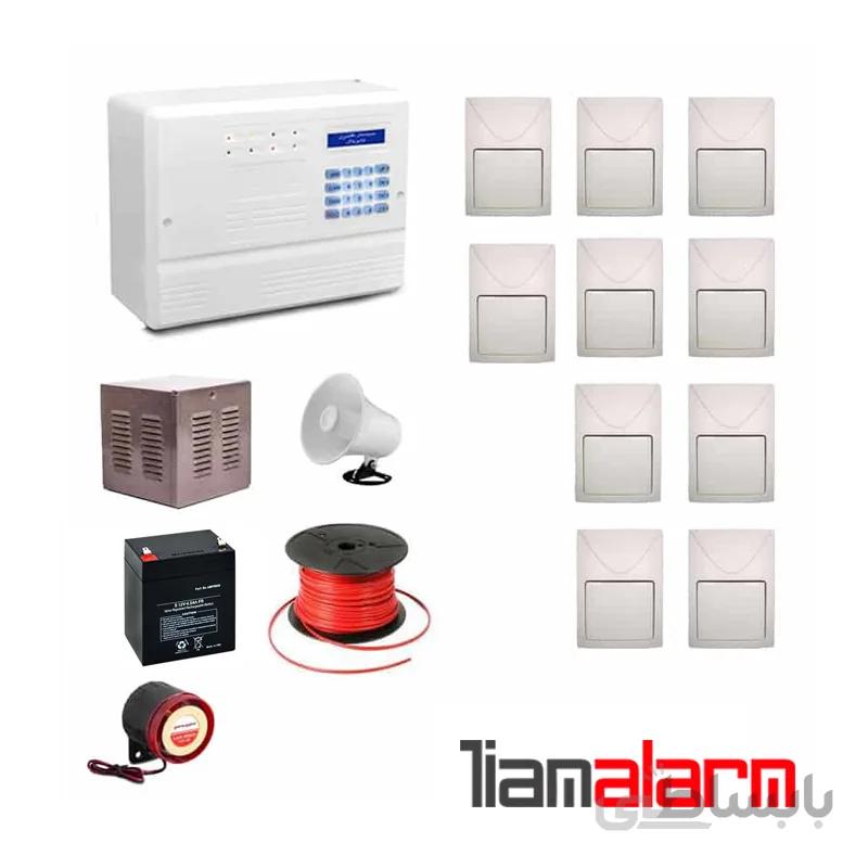 پکیج دزدگیر اماکن باسیم مدل فایروال سیم کارتی و تلفنی F10F10
