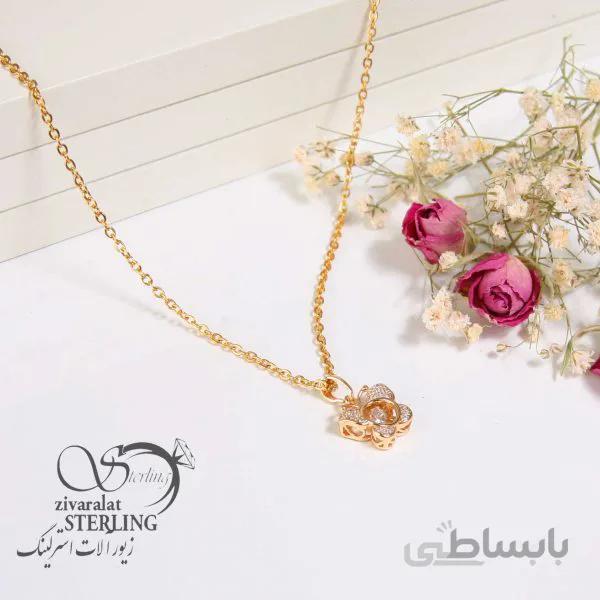 گردنبند زنانه طرح طلا کد 181326