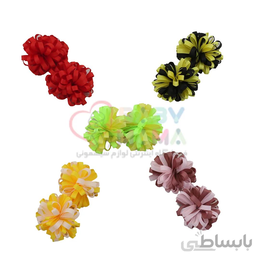 گیره سر نوزادی گل رنگی