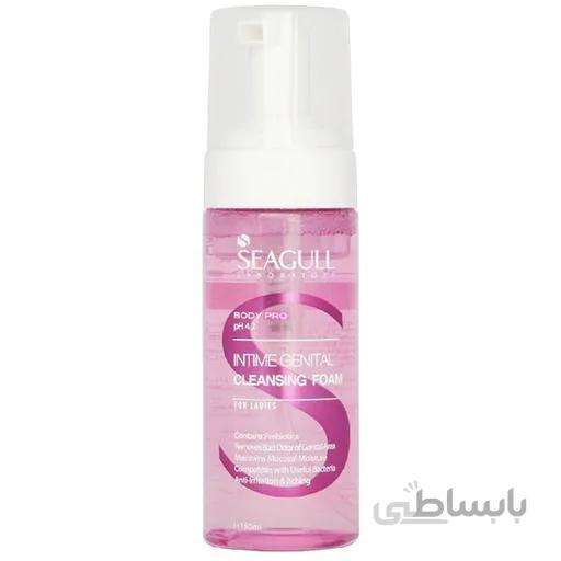 فوم بهداشتی بانوان سی گل 150 میلی لیتر Seagull Intime Genital Cleansing Foam 150 ml ا Seagull Intime Genital Cleansing Foam 150 ml
