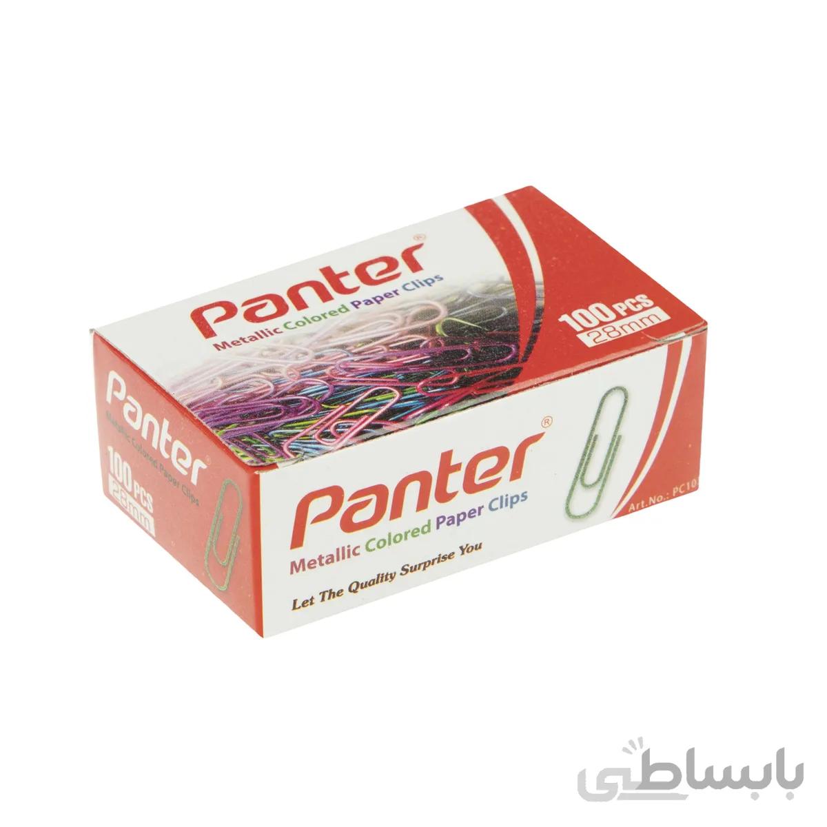 گیره کاغذ رنگی متالیک پنتر مدل pc 103