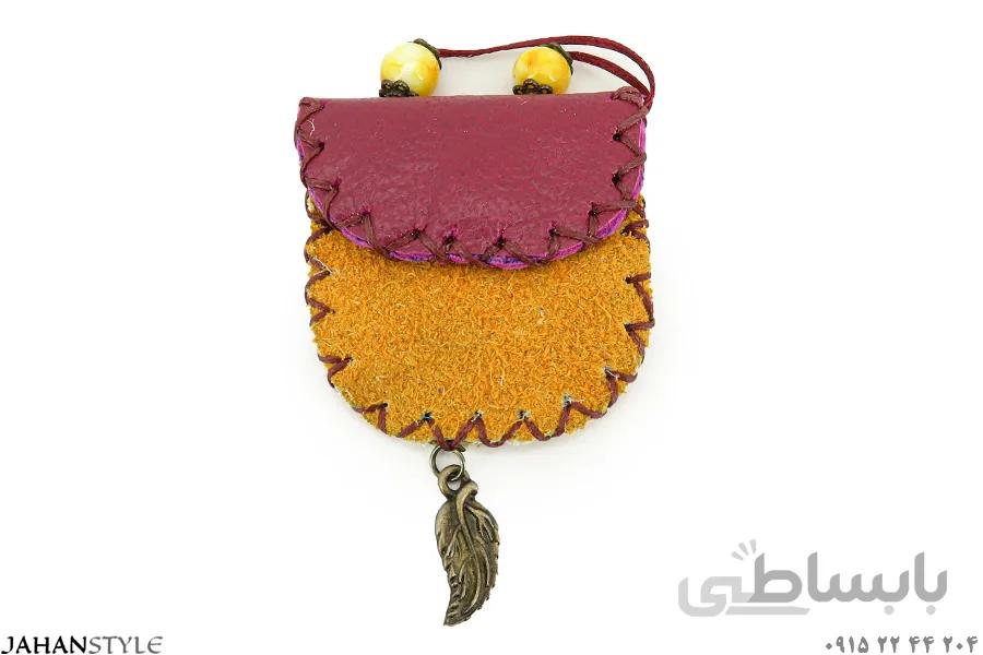 رومانتویی و جاحرزی چرم طبیعی زرد