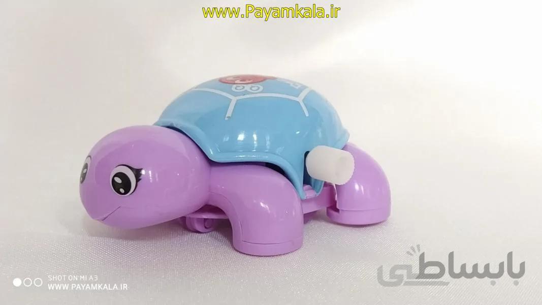 اسباب بازی کوکی لاک پشت بنفش-آبی (کد606)