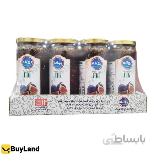 مربا انجیر 300 گرم بهانه بسته 12 عددی