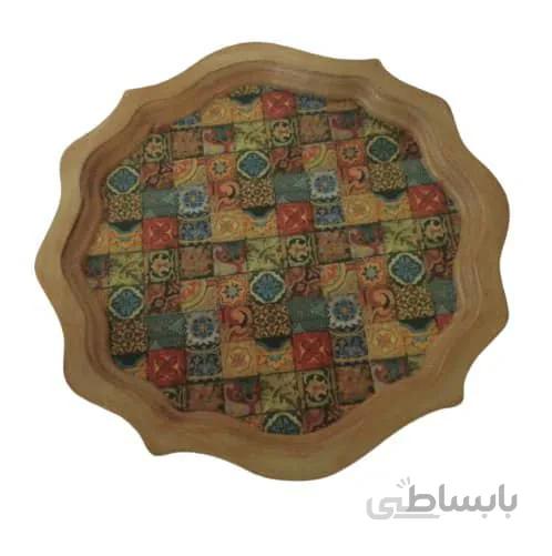 سینی گرد رنگی رنگی