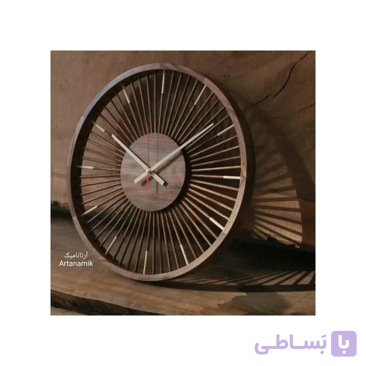 ساعت دیواری چوب گردو