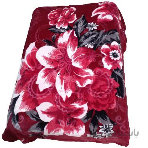 پتو گلاریس 2 نفره زرشکی