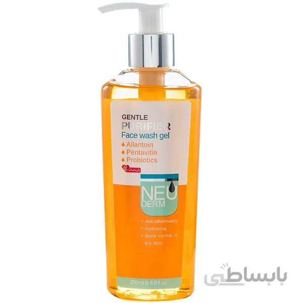 ژل شستشوی صورت جنتل پیوریفایر برای پوست نرمال و خشک NEUDERM ا Neuderm Gentle Purifier Face Wash Gel For Normal And Dry Skin