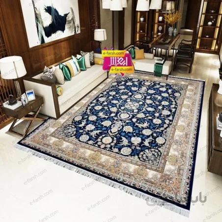 فرش ماشینی آرا مشهد طرح 60027 کاربنی