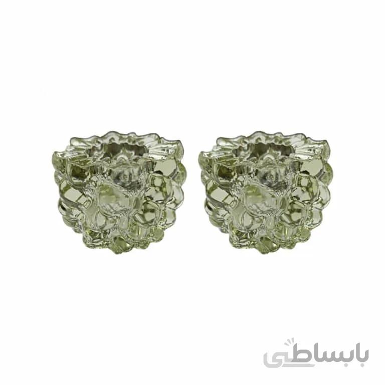 جاشمعی شیشه ای بسته 2 عددی مدل STC373