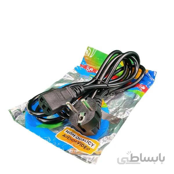 کابل برق سه پین منبع تغذیه کامپیوترSA.TO