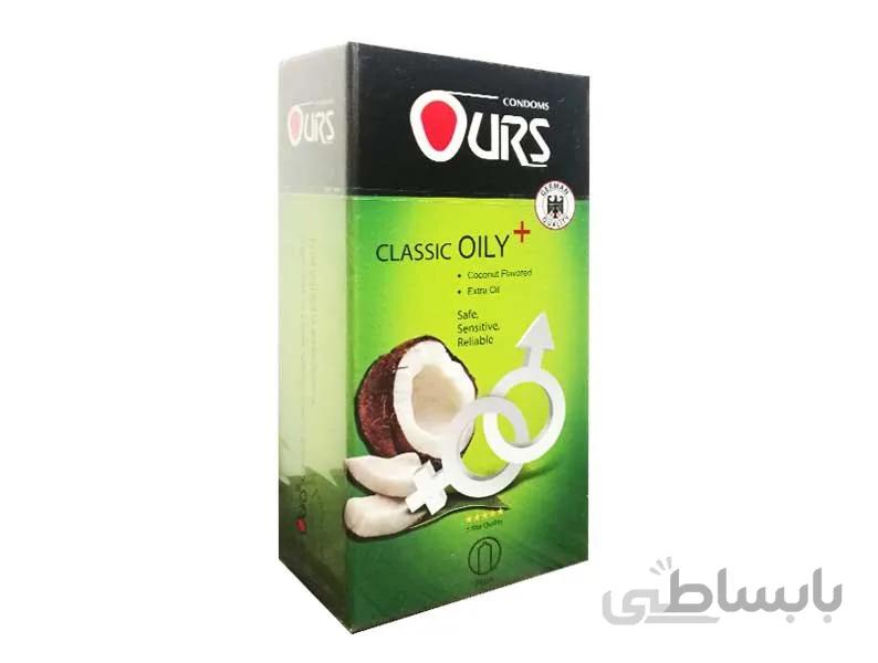کاندوم روان کننده نارگیل اورز ( اورس)Ours Oily Coconut Flavored Condom 12PCS
