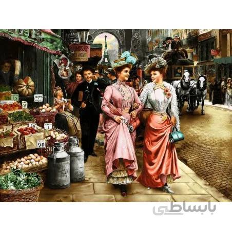 نخ و نقشه تابلو فرش طرح فرانسوی کد 108