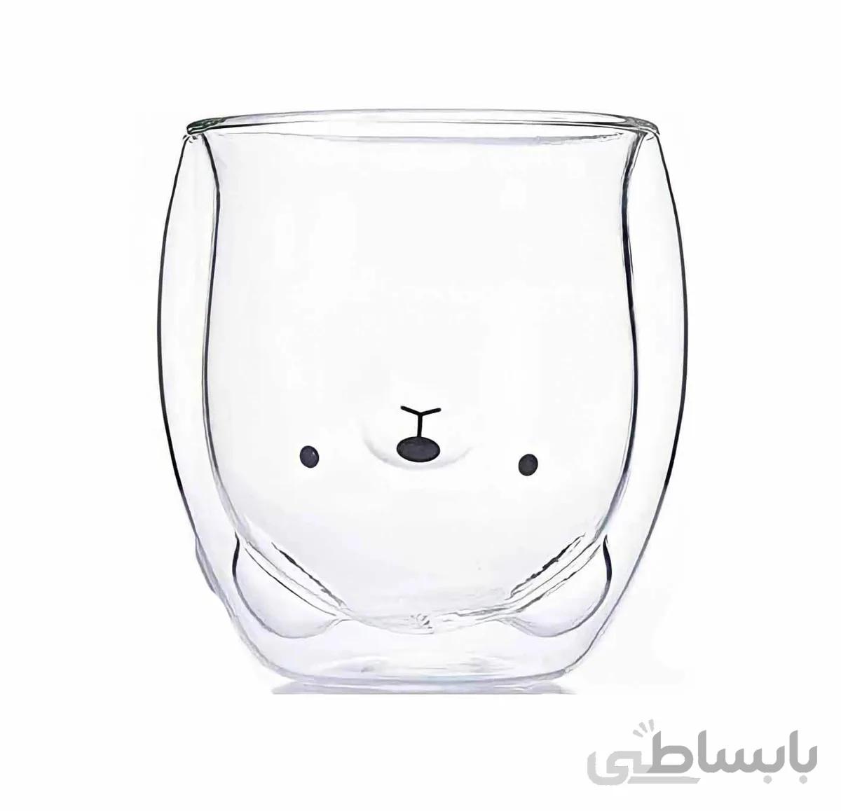 لیوان دوجداره طرح دار فانتزی