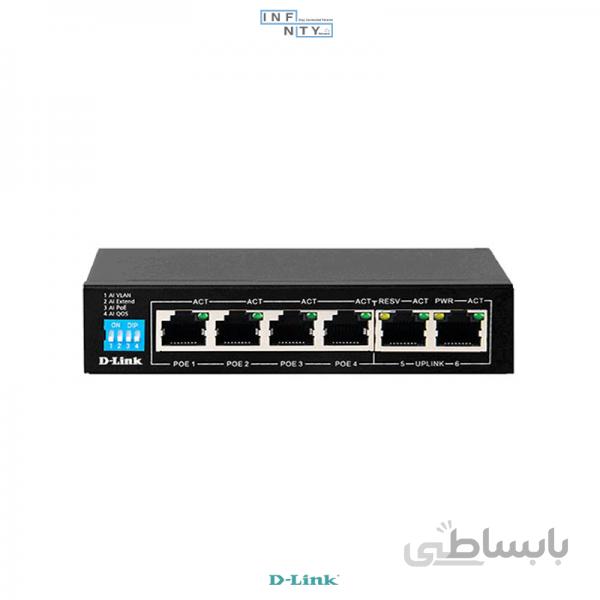 سوییچ شبکه D-LINK Desktop Switch دی لینک مدل DGS-F1006P