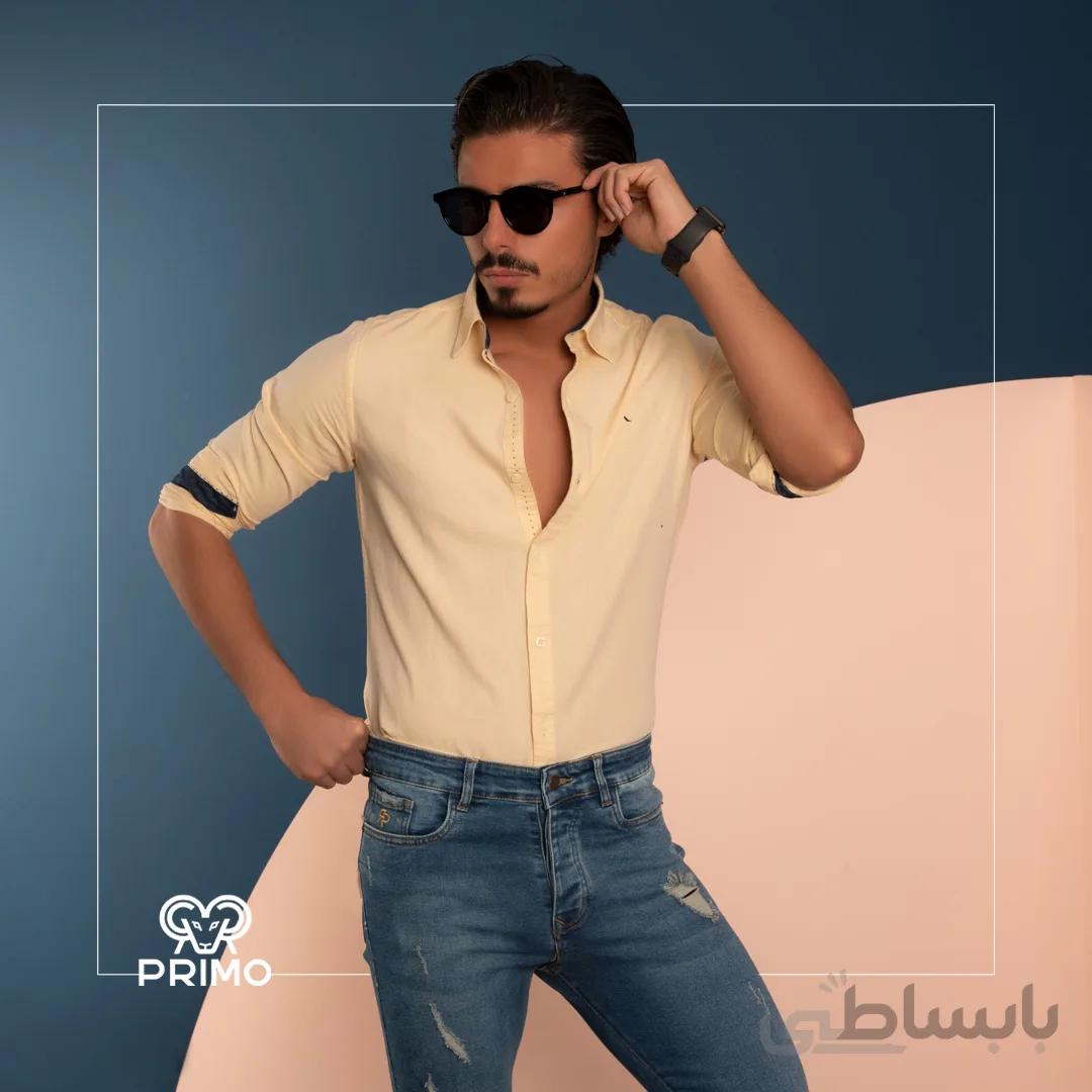 پیراهن پنبه مردانه مدل ساده 236505
