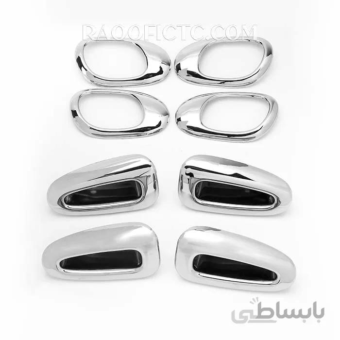 ست دستگیره درب کروم پژو ۲۰۶