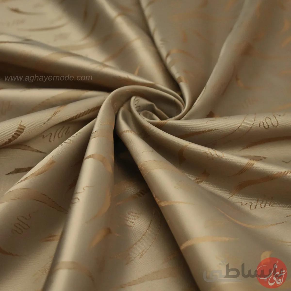 آستری طرح دار کرم کد 106