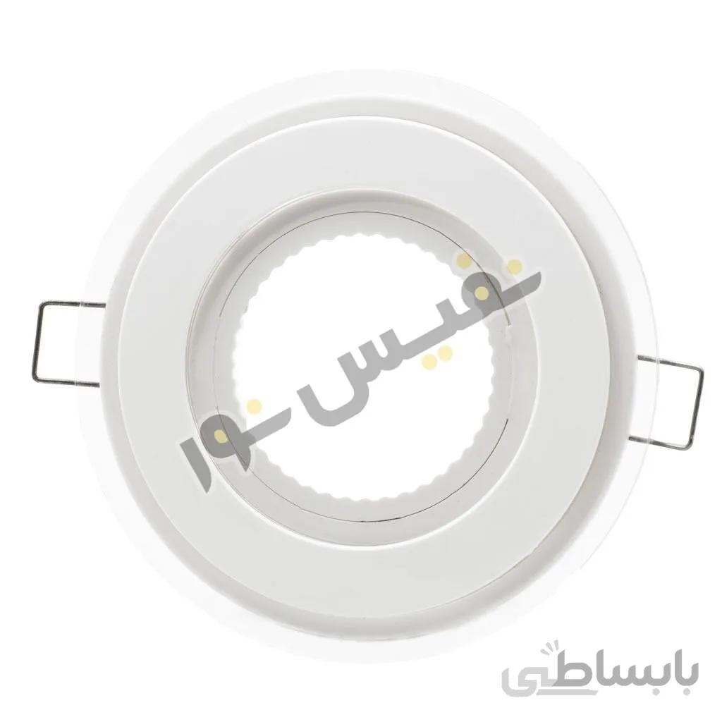 قاب هالوژن دور شیشه ای abs پلاستیکی 200عدد کد 2004