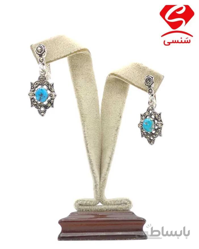 گوشواره نقره فیروزه