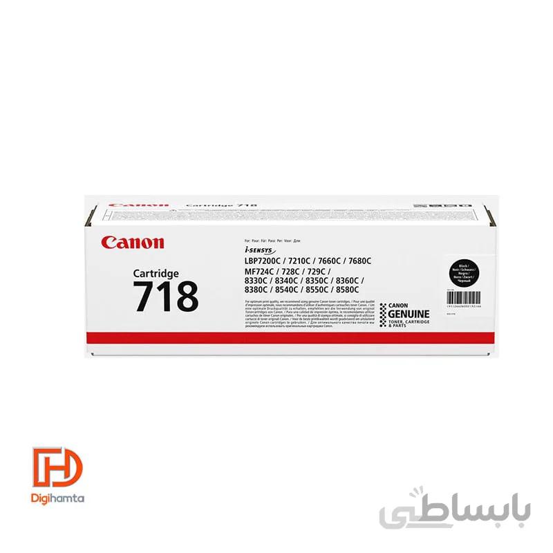 کارتریج تونر لیزری مشکی کانن مدل 718