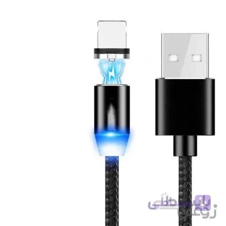 کابل شارژ  مناسب برای تمامی گوشی ها مغناطیسی به همراه 3 سر