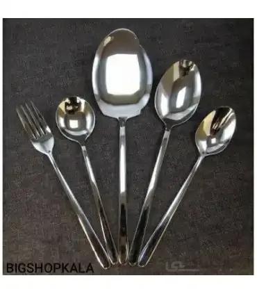 سرویس قاشق و چنگال 139 پارچه یونیک طرح ساده براق