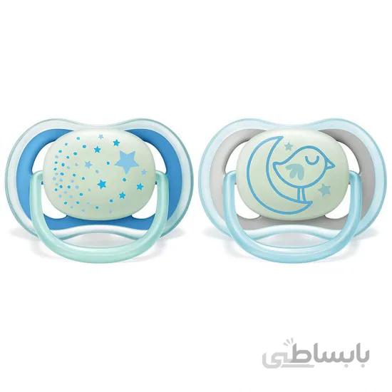پستانک 6 تا 18 ماه الترا ایر شب تاب مدل Scf37621 فیلیپس اونت Philips Avent