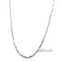 زنجیر استیل رنگ ثابت ورساچه طرح کبریتی رنگ نقره ای STAINLESS STEEL