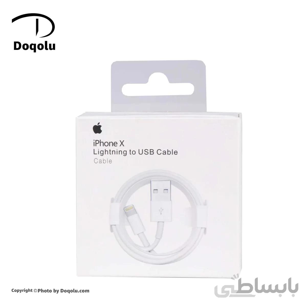 کابل Lightningتبدیل USBبه اپل ایفون پک دار اورجینال مدل IPHONE X