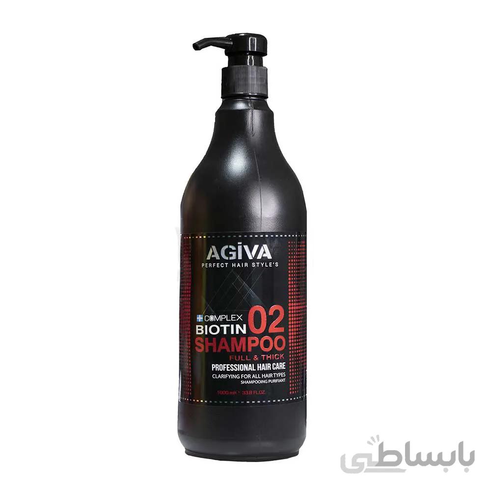 شامپو سر agiva مدل بیوتین با حجم 1000 میلی لیتر ا Agiva Biotin Head Shampoo 1000 ml