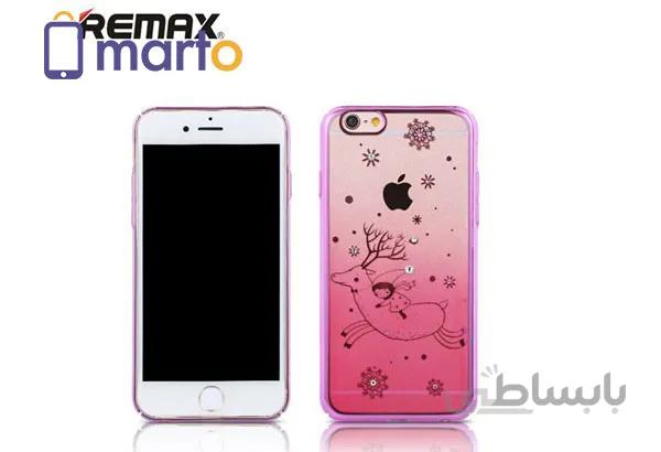 کاور ریمکس مدل Diamond طرح deer برای گوشی اپل iPhone 6 / 6s ا Remax Diamond Transparent pattern deer PC Case For iPhone 6 / 6s
