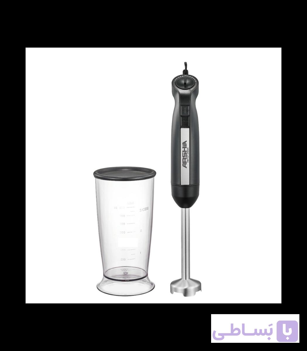 گوشت کوب تک کاره مشکی نقره ای عرشیا مدل HB151-2664 — تصویر 1