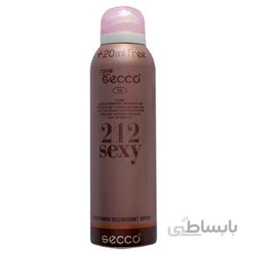 اسپری بدن زنانه سکو مدل 212sexy حجم 200 میلی لیتر