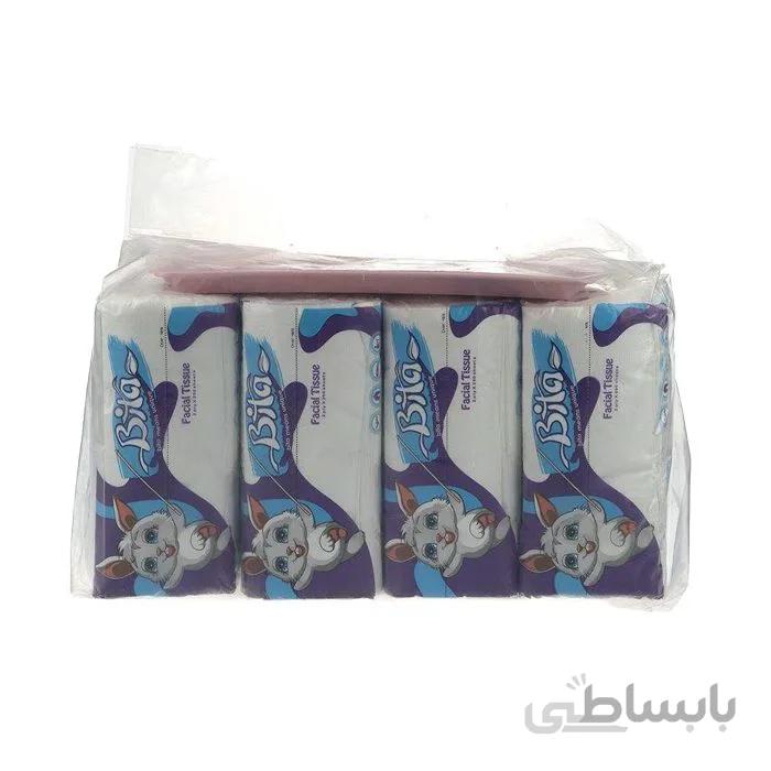 دستمال کاغذی 250 برگ بی تا بسته اقتصادی 8 عددی