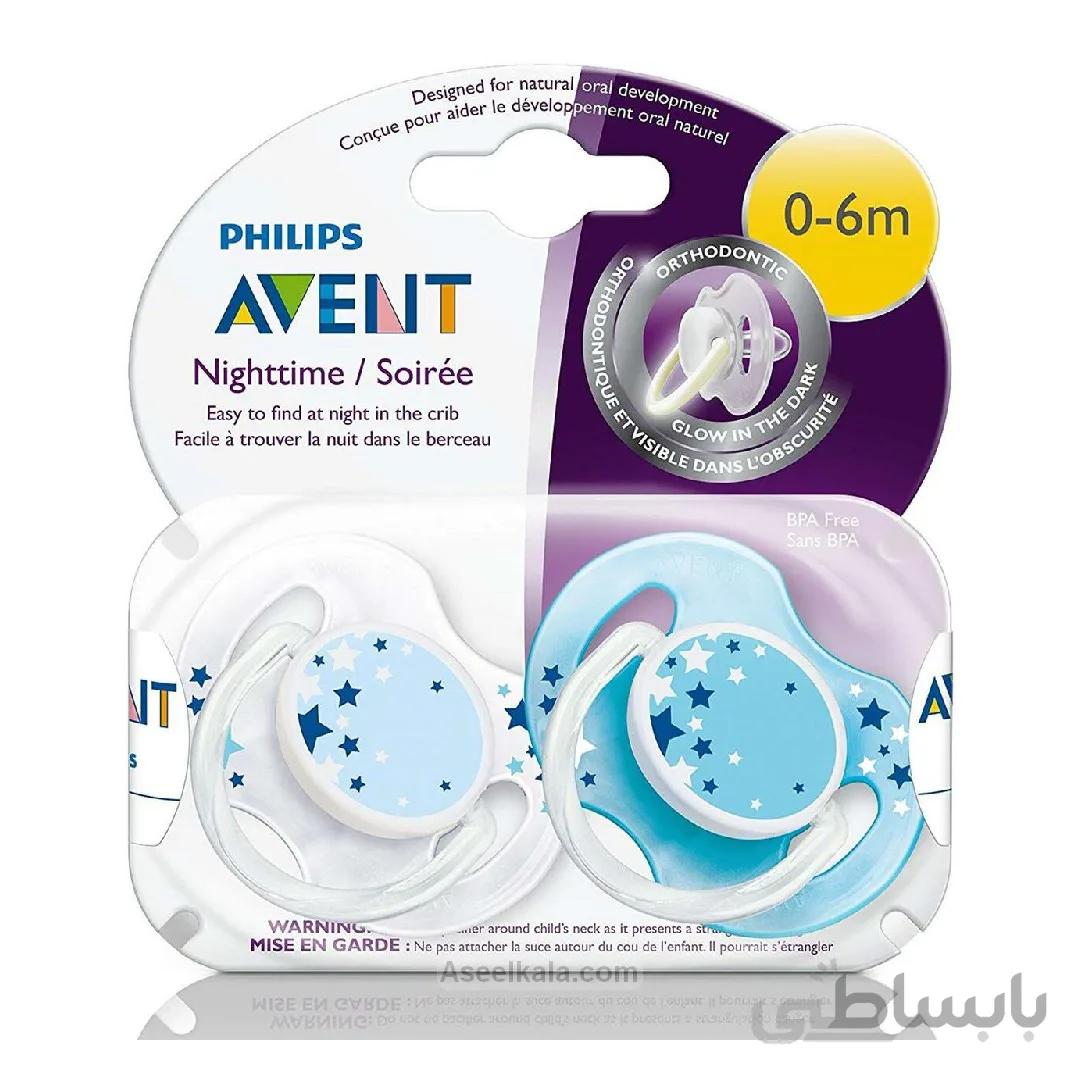 پستانک فیلیپس PHILIPS دو عددی مخصوص 0 تا 6 ماه مدل اونت