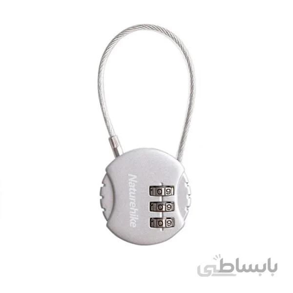 قفل رمزدار نیچرهایک مدل Three Digit Round Steel Wire