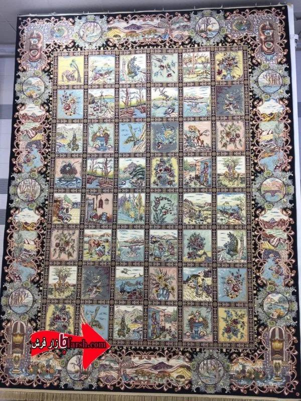 فرش 1200 شانه طرح گلستان