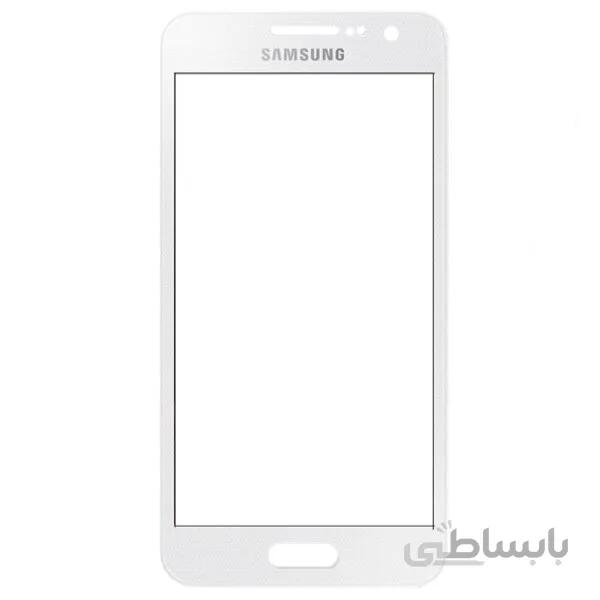 گلس تعمیراتی سامسونگ SAMSUNG A3 2015 / A300 سفید مشکی طلایی