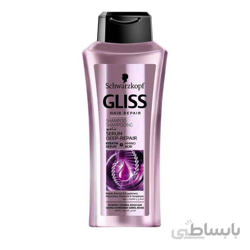 شامپو احیاکننده موی گلیس مدل deep repair serum حجم 400 میل